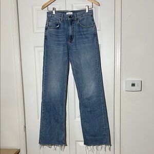 ASKKNY Anthropologie HighWaist Straight Cotton Jeans Women’s 24